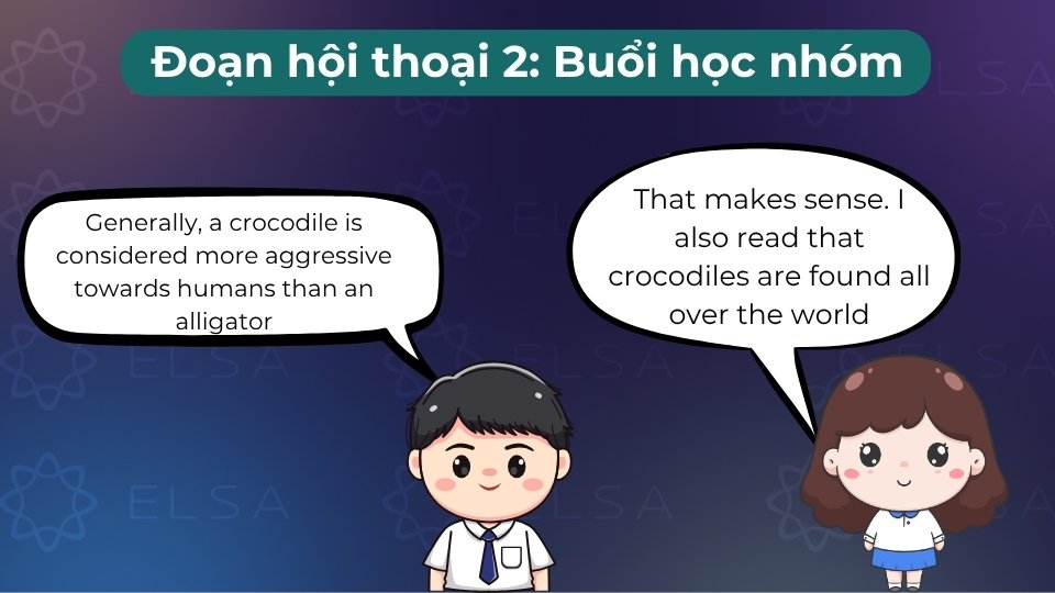Nhóm bạn cùng nhau thảo luận và tra cứu để làm rõ sự khác biệt giữa alligator và crocodile Nhóm bạn cùng nhau thảo luận và tra cứu để làm rõ sự khác biệt giữa alligator và crocodile