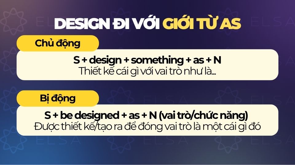 Design đi với giới từ as