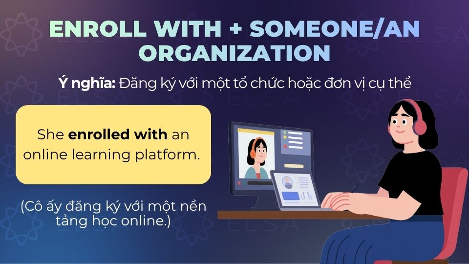 Câu ví dụ cấu trúc enroll with Câu ví dụ cấu trúc enroll with