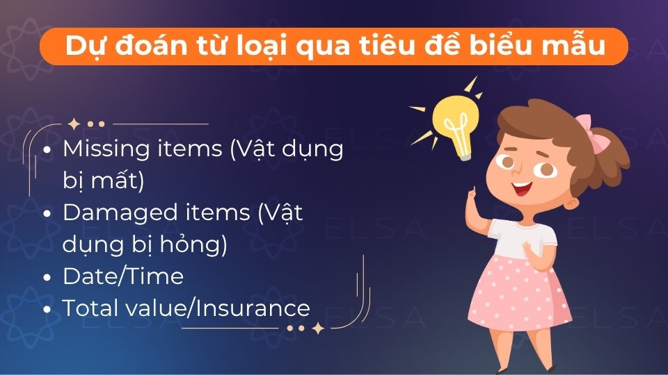 Dựa vào tiêu đề và giới từ đi kèm để xác định đúng loại danh từ, động từ hay con số cần điền Dựa vào tiêu đề và giới từ đi kèm để xác định đúng loại danh từ, động từ hay con số cần điền