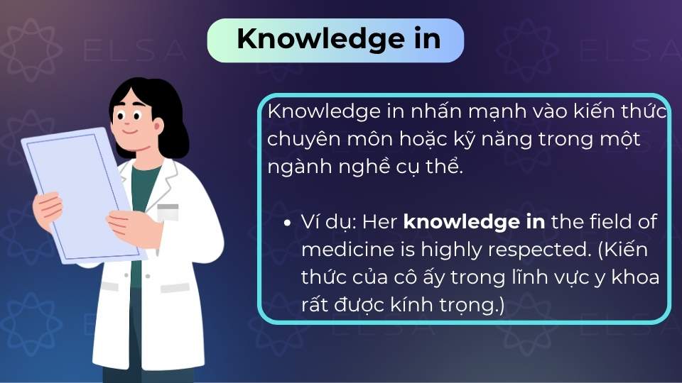 Cách dùng knowledge in trong tiếng Anh