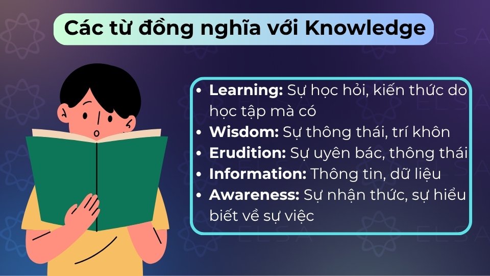 Các từ đồng nghĩa với knowledge
