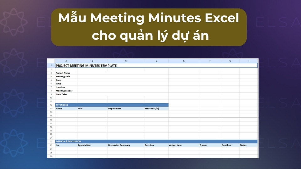 Mẫu Excel giúp quản lý dự án hiệu quả thông qua việc lọc task, phân công và theo dõi hạn chót