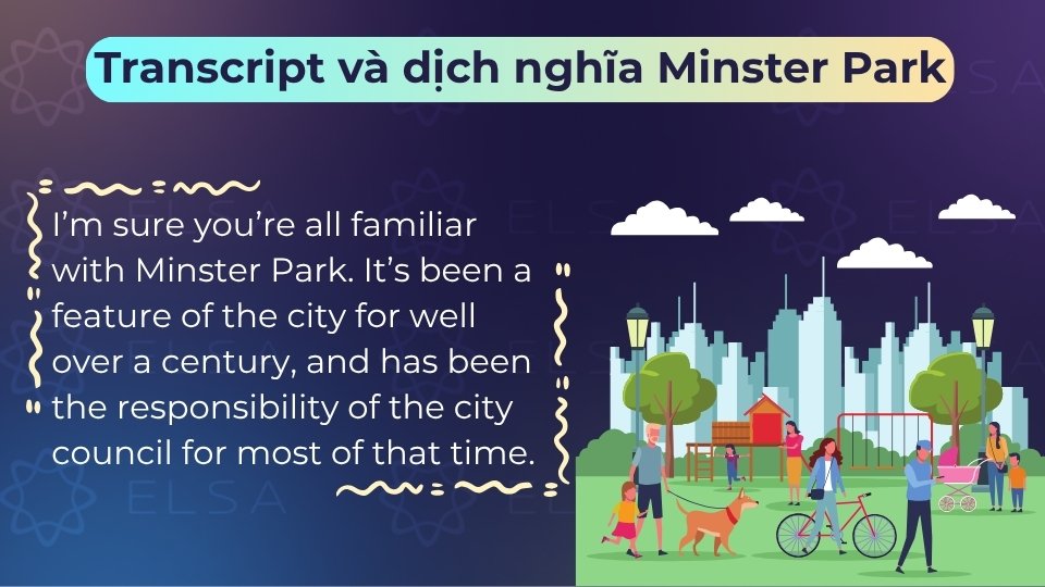 Bản dịch transcript song ngữ chi tiết giúp bạn tra từ vựng và hiểu sâu bài nghe