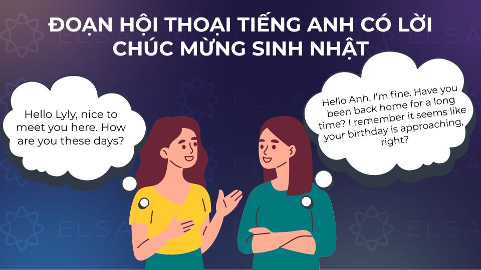Hội thoại tiếng Anh có lời chúc mừng sinh nhật