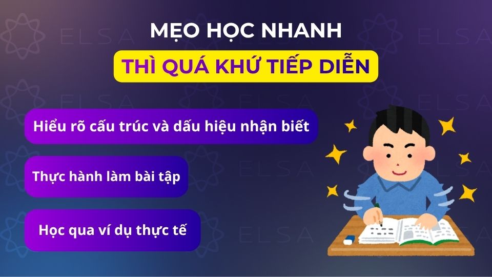 3 Mẹo học thì quá khứ tiếp diễn hiệu quả 