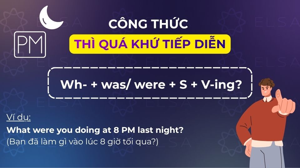 Cấu trúc câu hỏi WH-question thì quá khứ tiếp diễn