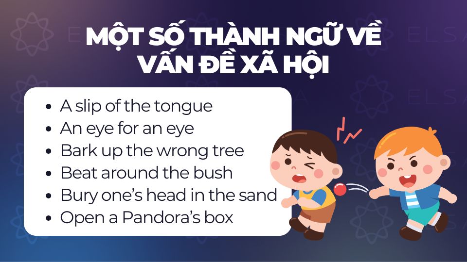 Một số thành ngữ về vấn đề xã hội Một số thành ngữ về vấn đề xã hội