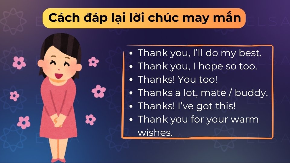 Đáp lại lời chúc giúp bạn thể hiện sự lịch sự, lòng biết ơn và thái độ tích cực