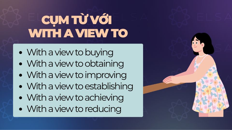 Các cụm từ phổ biến với With a view to