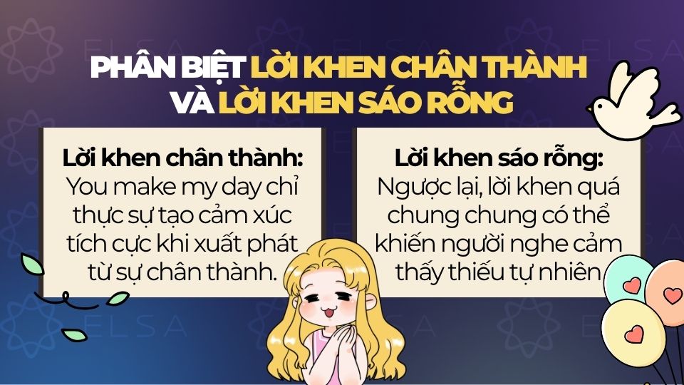 Phân biệt giữa lời khen chân thành và lời khen sáo rỗng Phân biệt giữa lời khen chân thành và lời khen sáo rỗng