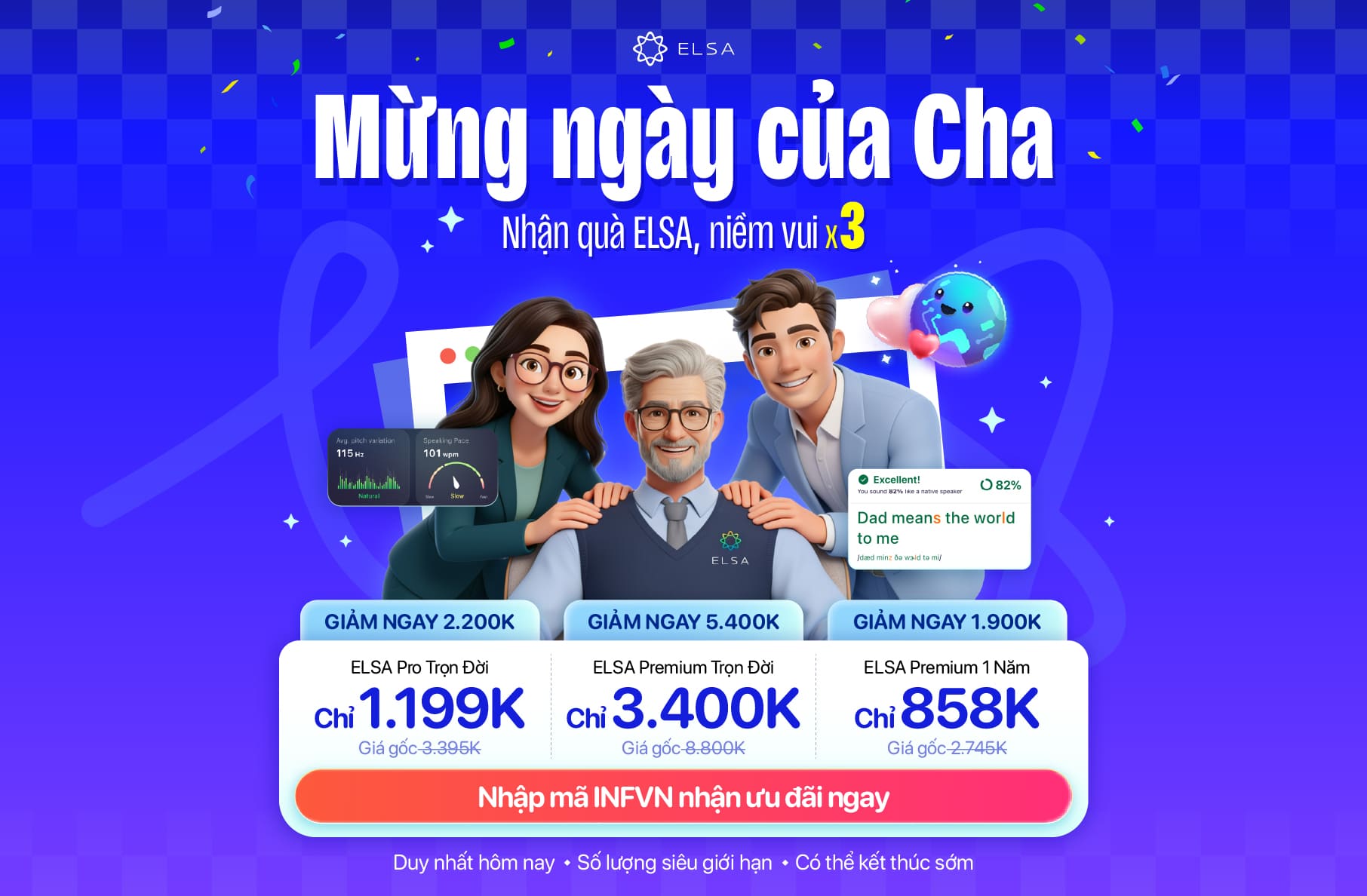 ELSA Pro Trọn Đời