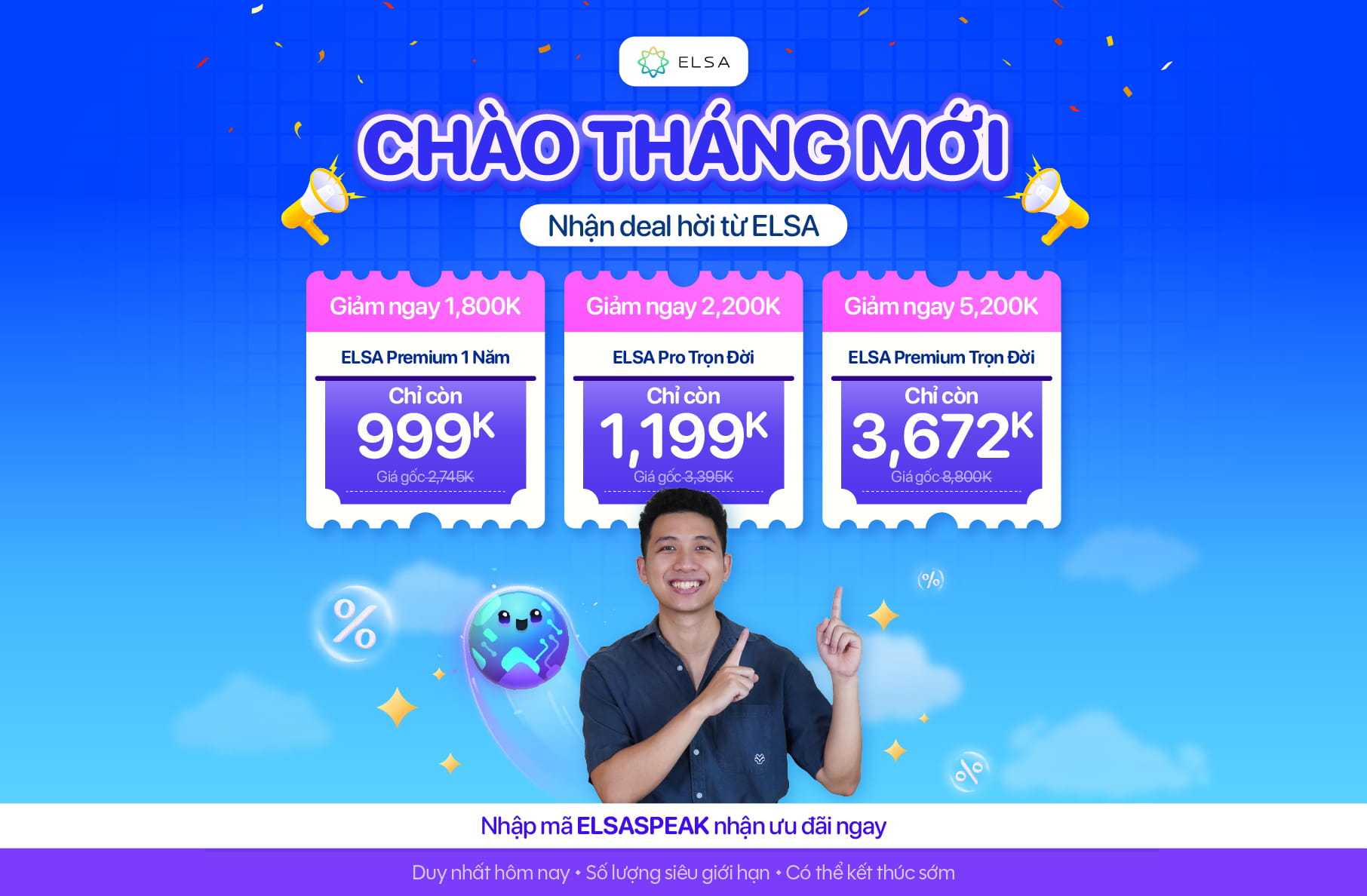 ELSA Pro Trọn Đời