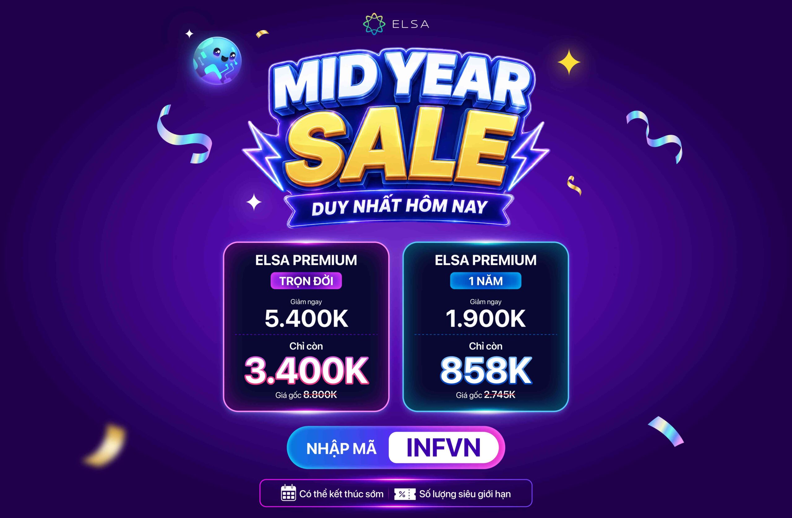 ELSA Premium Trọn Đời