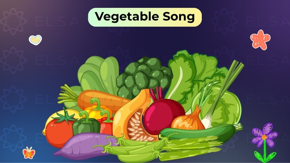 Bài hát giúp bé nhận biết các loại rau củ, tên gọi và màu sắc qua giai điệu vui vẻ dễ nhớ