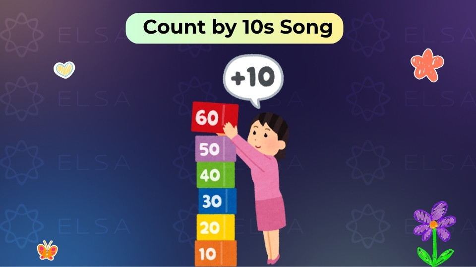 Bài hát giúp bé học đếm nhảy cách đơn vị 10 một cách dễ dàng qua giai điệu vui tươi, sôi động