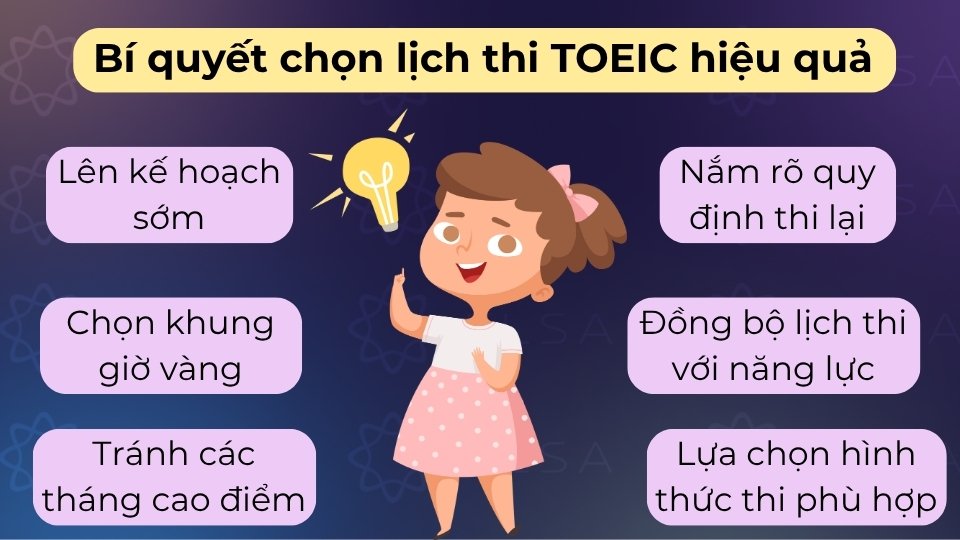Chọn ngày thi cách thời điểm ôn luyện cao điểm ít nhất 2 tuần để tinh thần thoải mái, tự tin