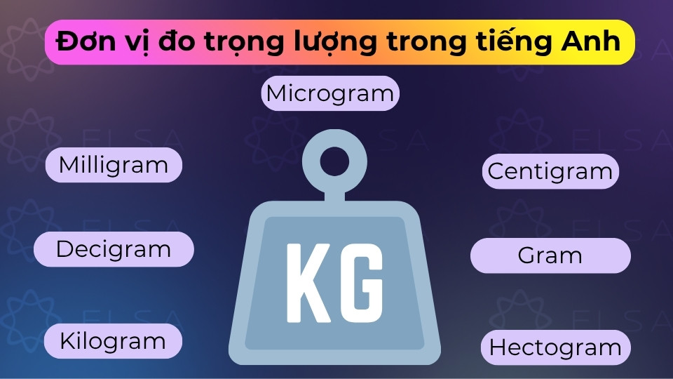 Đơn vị đo trọng lượng trong tiếng Anh