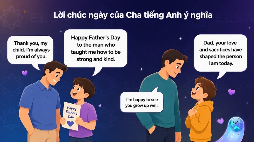 Một số lời chúc ngày của Cha tiếng Anh ý nghĩa Một số lời chúc ngày của Cha tiếng Anh ý nghĩa