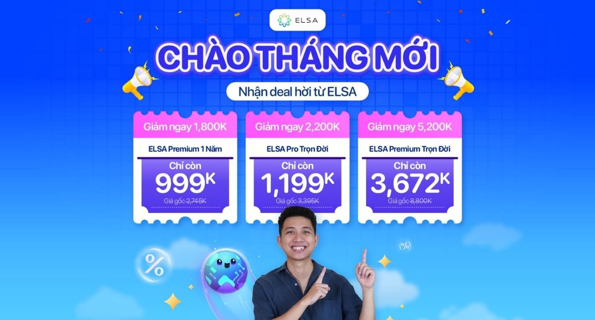 New month, new fluency: Reset tiếng Anh với ưu đãi 5 TRIỆU