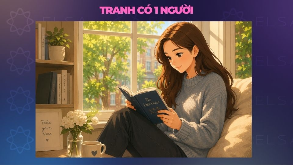 Mô tả tranh có 1 người