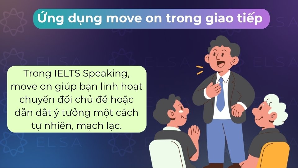 Ứng dụng move on trong phần thi IELTS Speaking