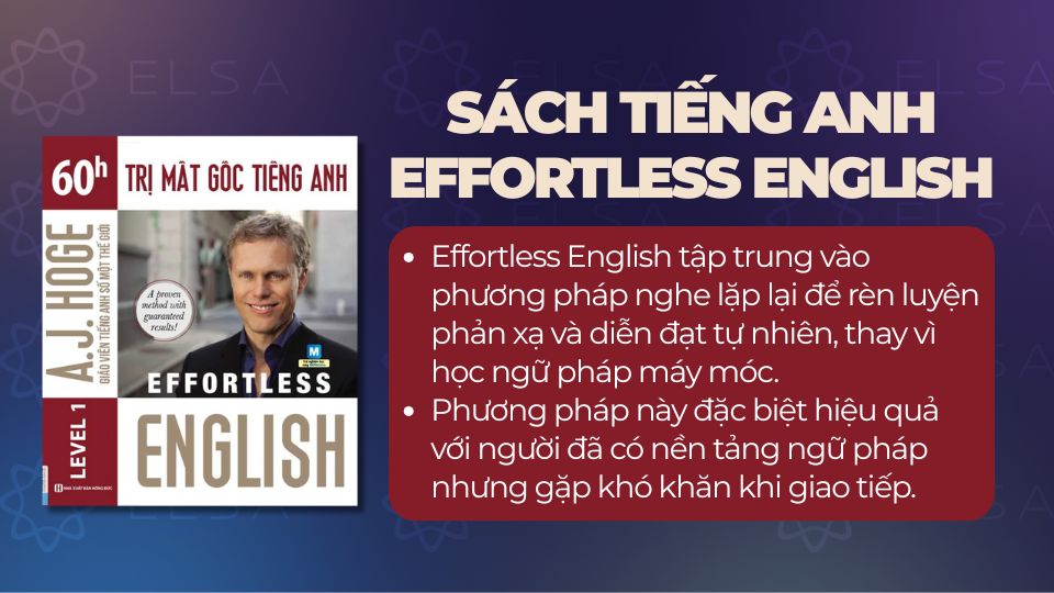 Sách tiếng Anh Effortless English