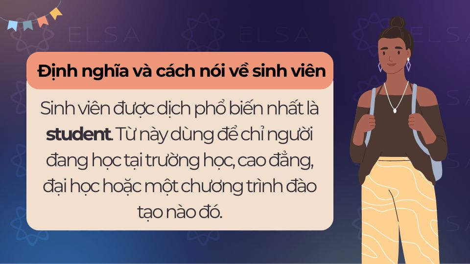 “Sinh viên” trong tiếng Anh phổ biến nhất là student