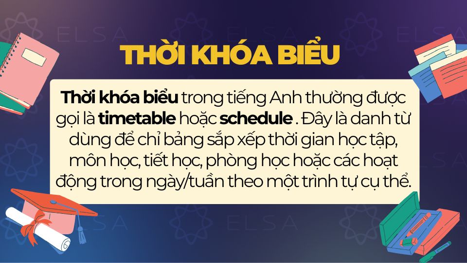 Phân biệt timetable và schedule trong tiếng Anh