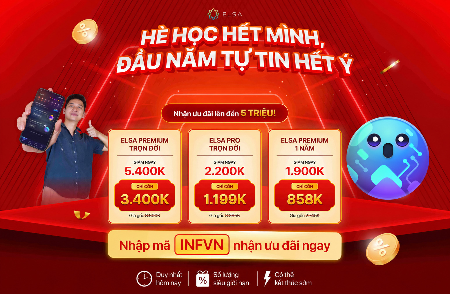ELSA Pro Trọn Đời