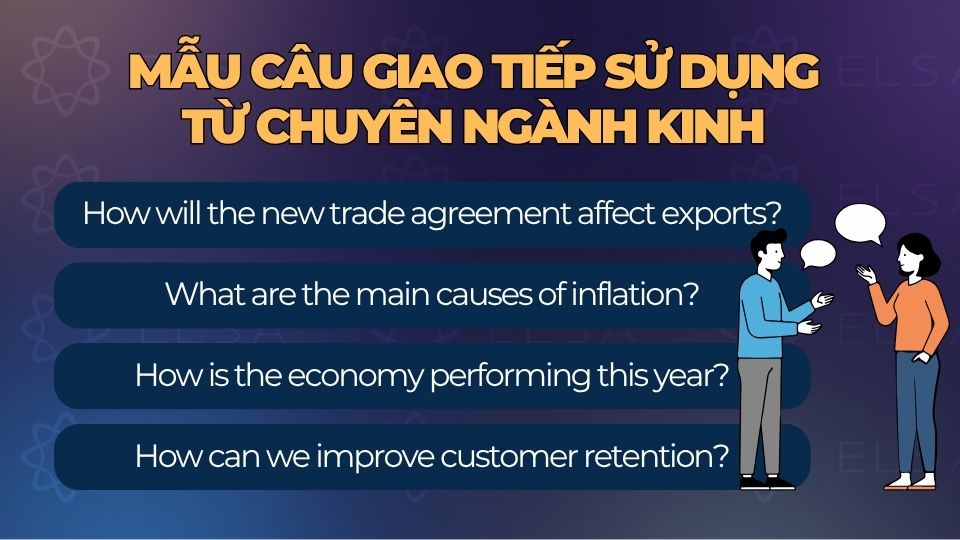 Mẫu câu giao tiếp tiếng Anh chuyên ngành kinh tế Mẫu câu giao tiếp tiếng Anh chuyên ngành kinh tế