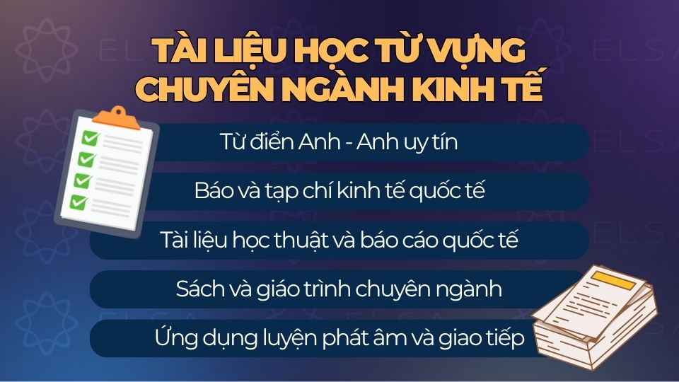 Tài liệu học từ vựng tiếng Anh chuyên ngành kinh tế Tài liệu học từ vựng tiếng Anh chuyên ngành kinh tế