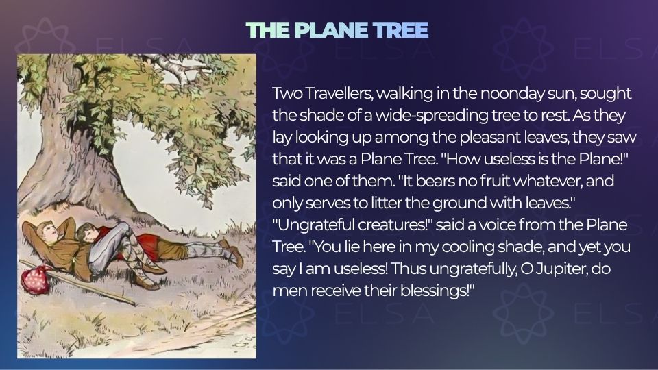 Truyện ngắn tiếng Anh song ngữ - The Plane Tree