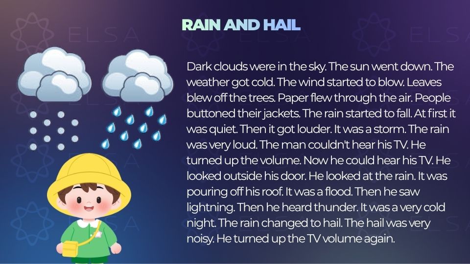 Truyện ngắn tiếng Anh song ngữ - Rain and Hail