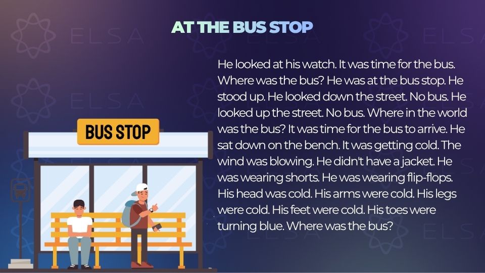 Truyện ngắn tiếng Anh song ngữ - At the Bus Stop
