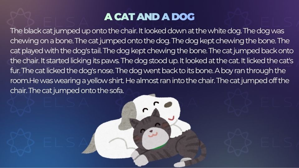Truyện ngắn tiếng Anh song ngữ - A Cat and a Dog