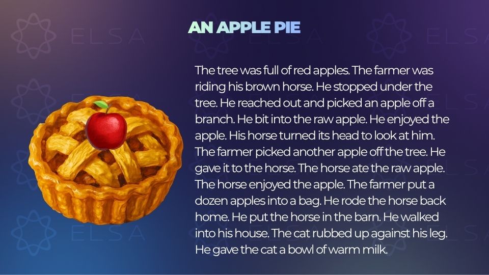 Truyện ngắn tiếng Anh song ngữ - An Apple Pie