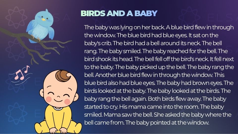 Truyện ngắn tiếng Anh song ngữ - Birds and a Baby