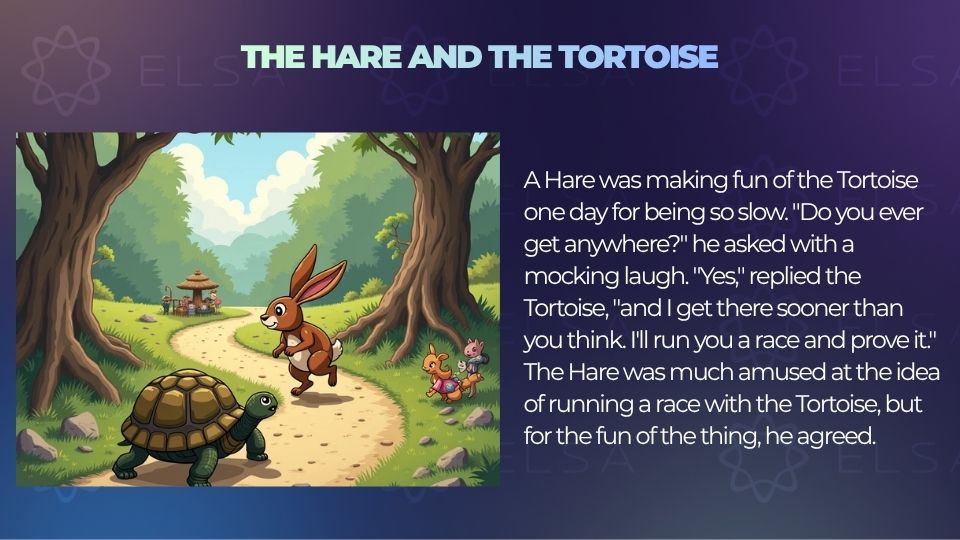 Truyện ngắn tiếng Anh song ngữ - The Hare and the Tortoise