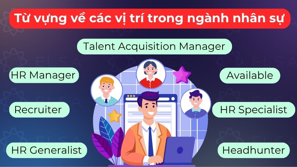 Các vị trí gồm HR Manager, Recruiter, HR Specialist, HRBP, Training Coordinator và nhiều hơn