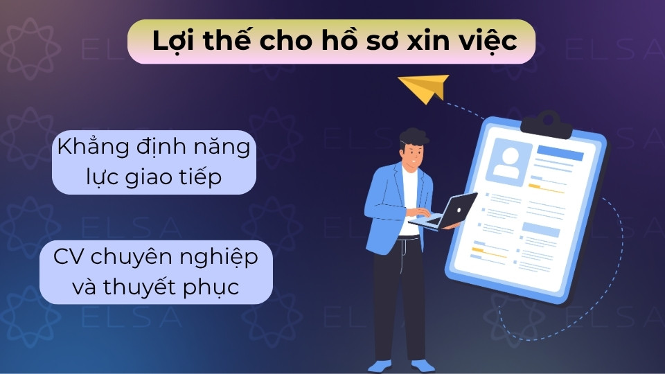VSTEP bậc 4 giúp hồ sơ xin việc thêm chuyên nghiệp, tạo lợi thế cạnh tranh tại các doanh nghiệp