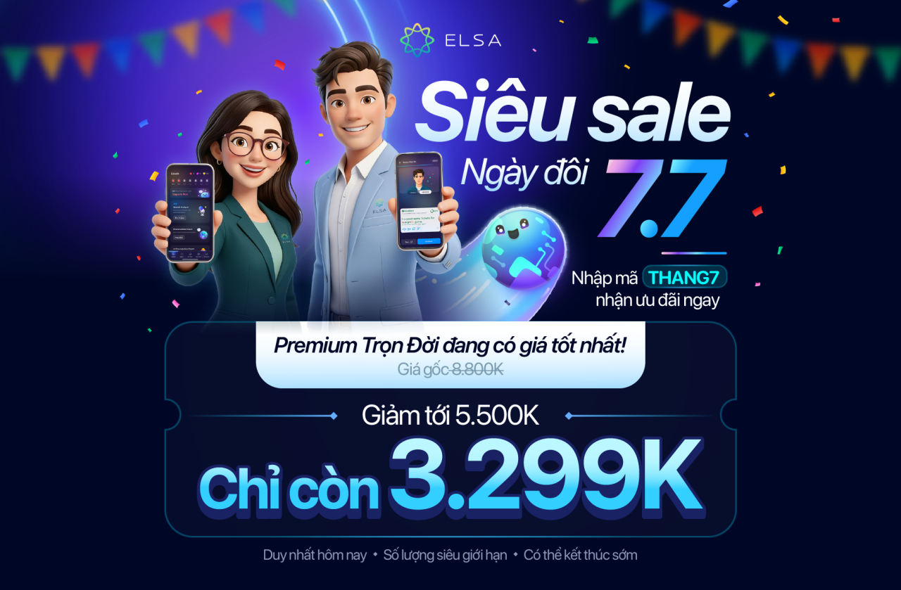 ELSA Premium Trọn Đời