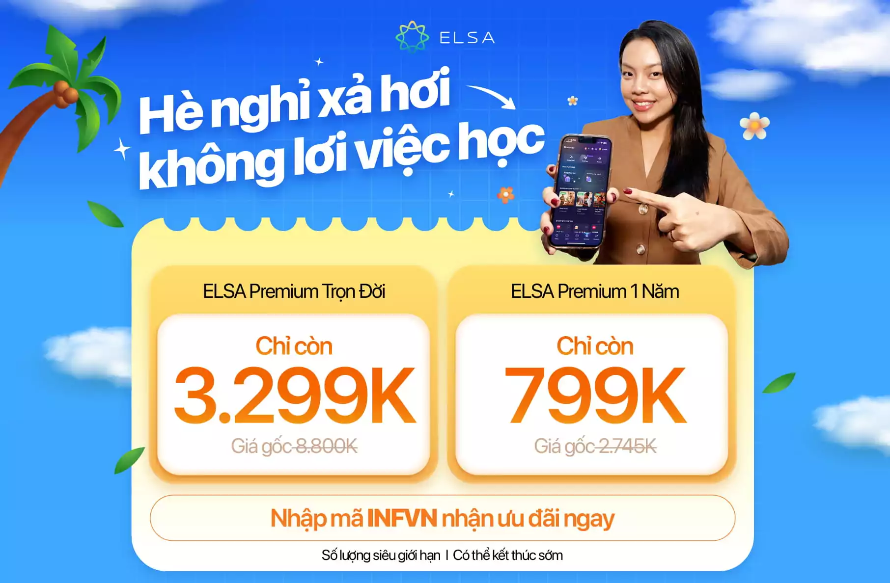 ELSA Premium Trọn Đời