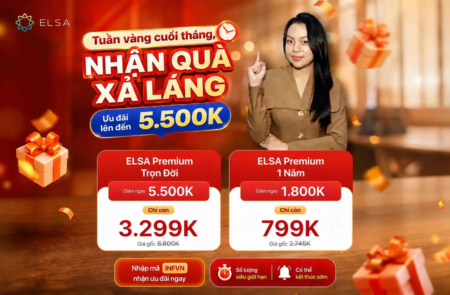 ELSA Premium Trọn Đời