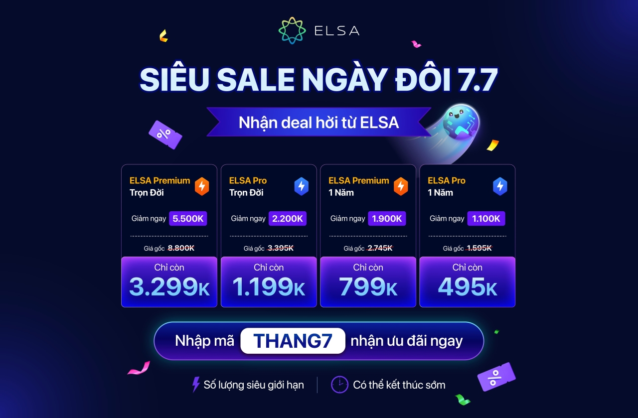 ELSA Pro Trọn Đời