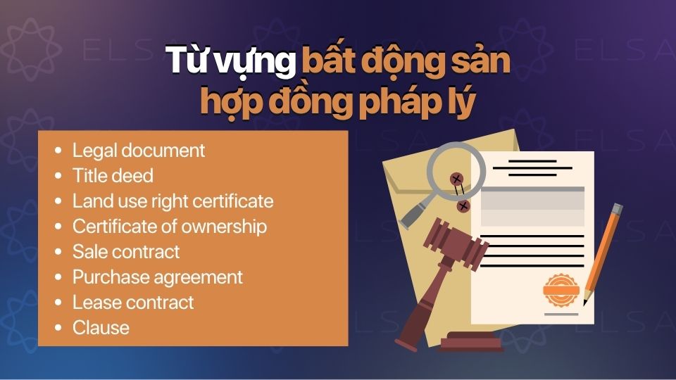 Nhóm thuật ngữ pháp lý giúp người học hiểu rõ hơn các văn bản, điều khoản và quy trình giao dịch Nhóm thuật ngữ pháp lý giúp người học hiểu rõ hơn các văn bản, điều khoản và quy trình giao dịch