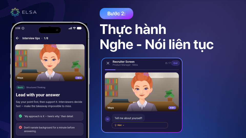Tự do trả lời các câu hỏi phỏng vấn mà không cần kịch bản Tự do trả lời các câu hỏi phỏng vấn mà không cần kịch bản