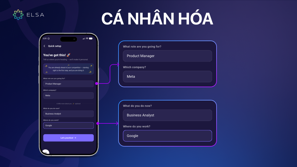 Interview Coach tùy biến sâu theo vai trò công việc mong muốn và tên doanh nghiệp mục tiêu Interview Coach tùy biến sâu theo vai trò công việc mong muốn và tên doanh nghiệp mục tiêu