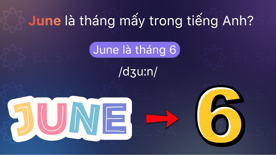 June là tên tiếng Anh của tháng 6, tháng khép lại nửa đầu năm với 30 ngày June là tên tiếng Anh của tháng 6, tháng khép lại nửa đầu năm với 30 ngày