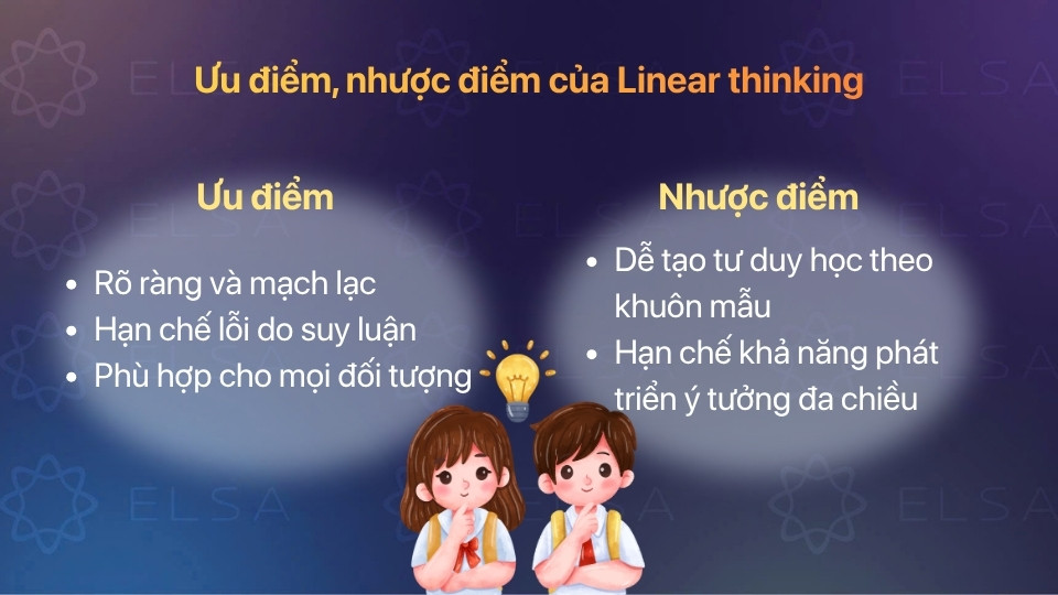 Ưu và nhược điểm của phương pháp Linear thinking Ưu và nhược điểm của phương pháp Linear thinking
